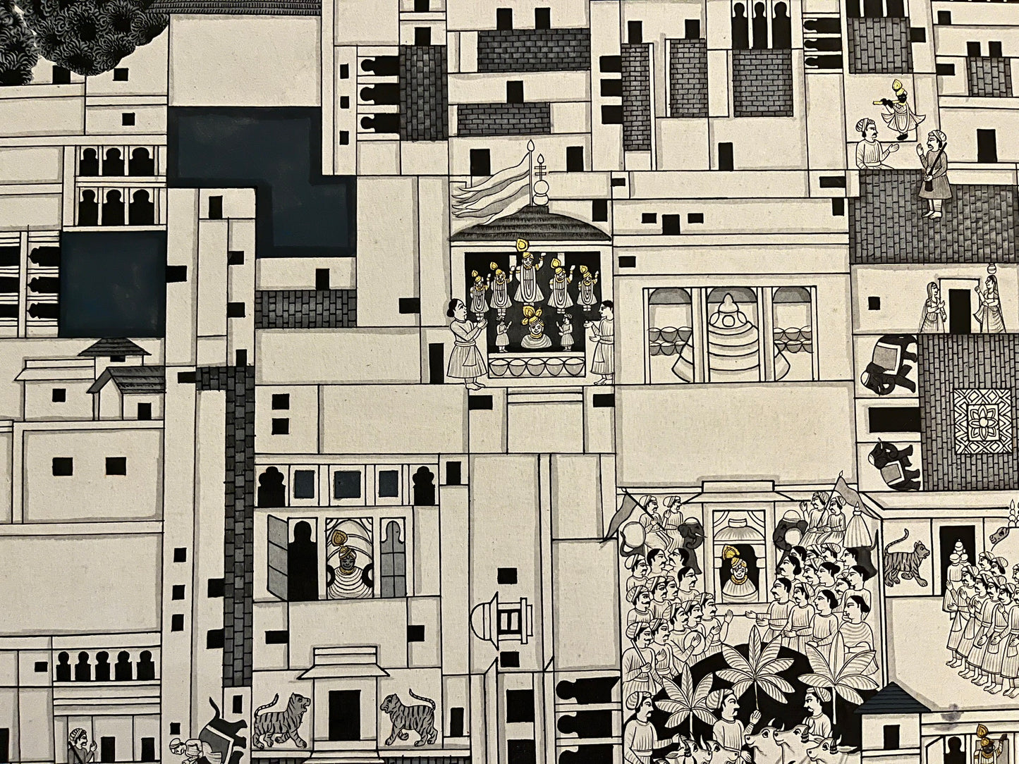 City Map of Nathdwara (monochrome)