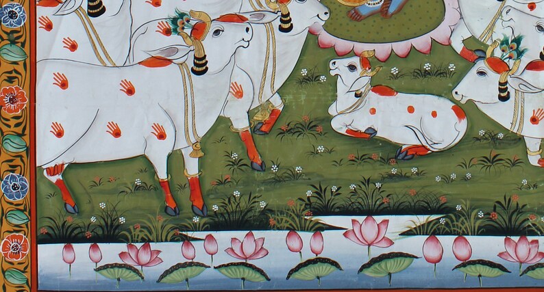 Krishna with Gopies and Cows