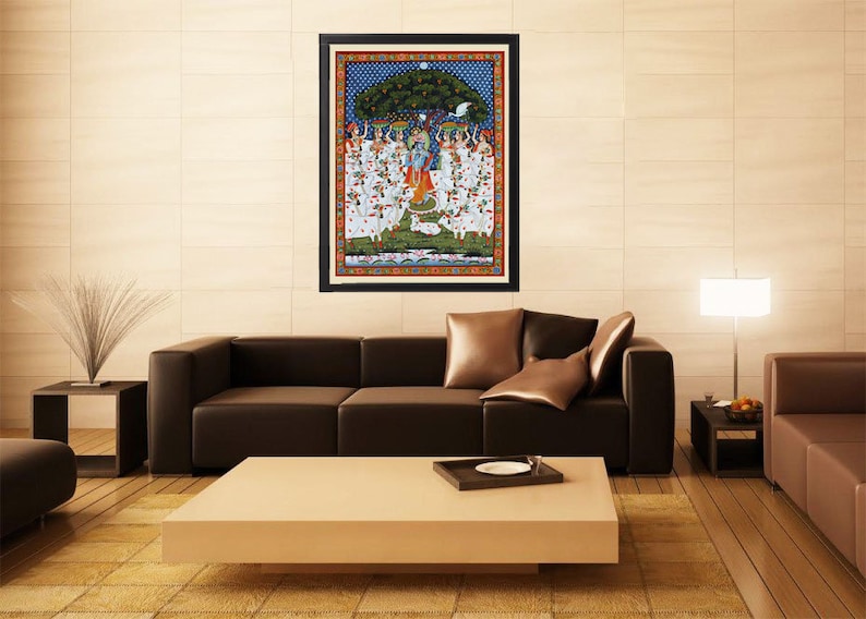 Krishna with Gopies and Cows