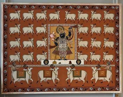 Shrinathji in Saffron