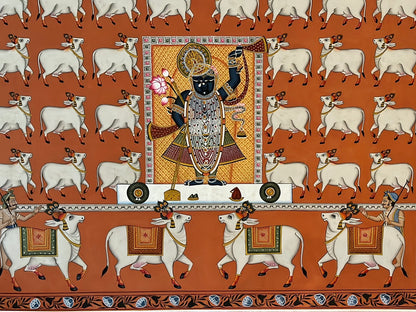 Shrinathji in Saffron