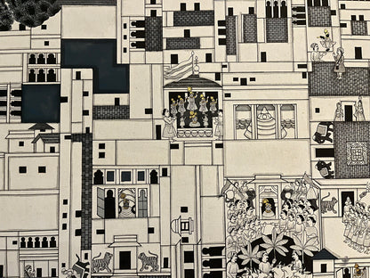 City Map of Nathdwara (monochrome)