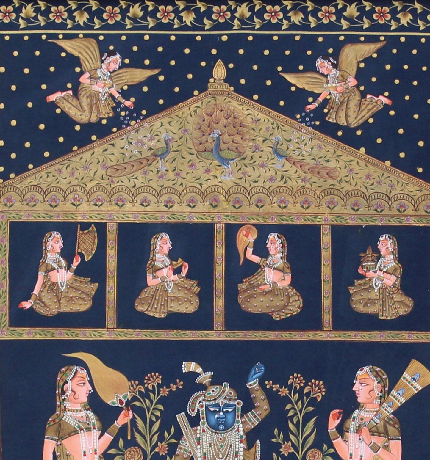 Shrinathji with Gopies