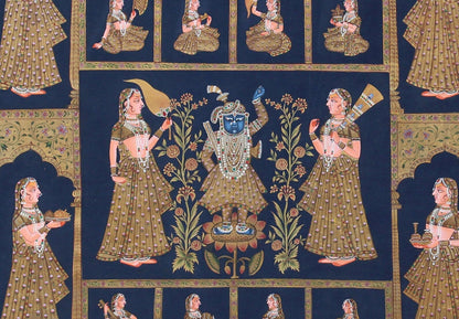 Shrinathji with Gopies