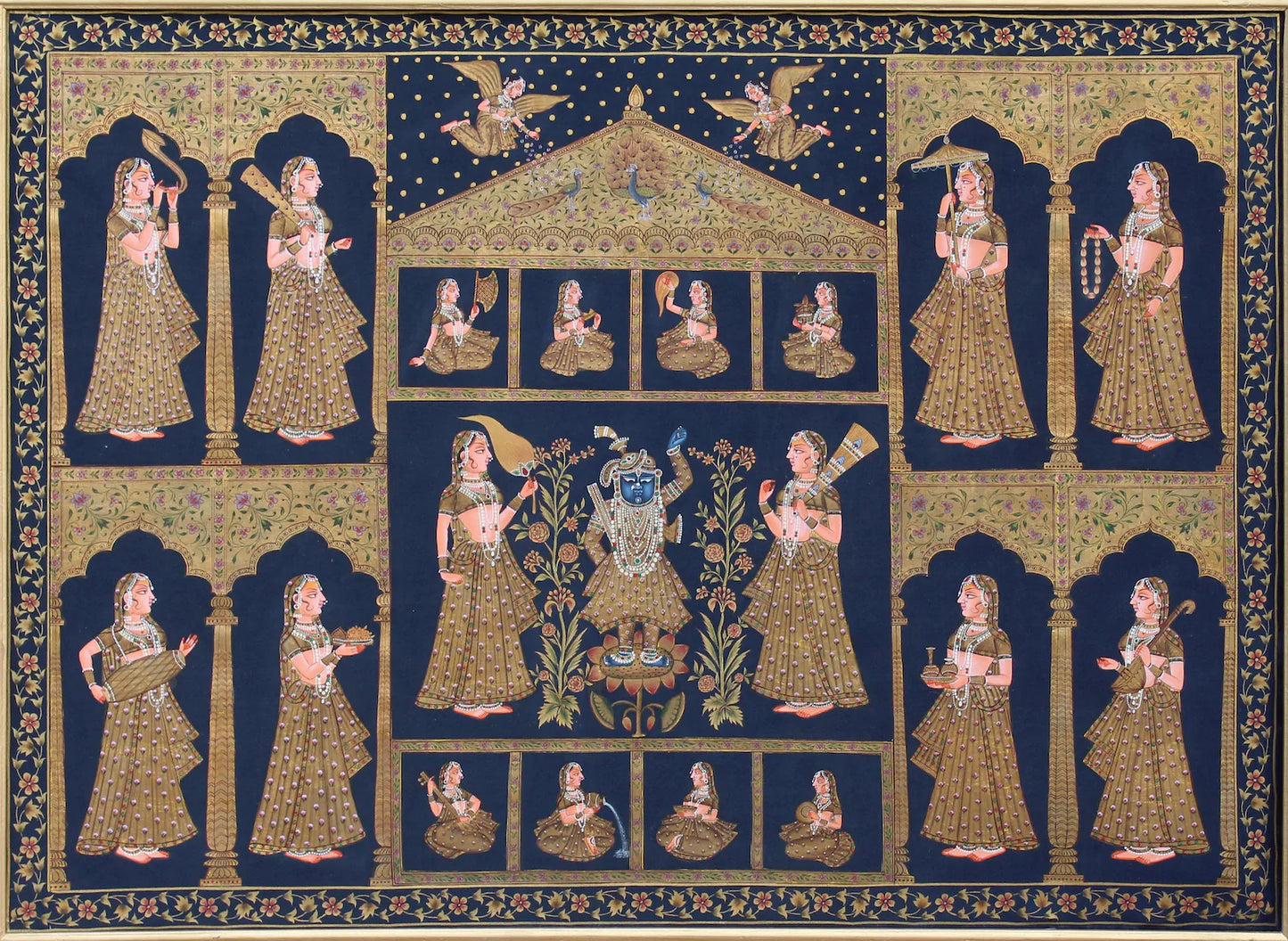 Shrinathji with Gopies