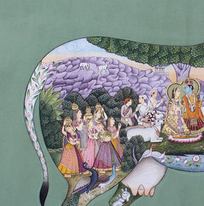 Gomata with Krishna Leela